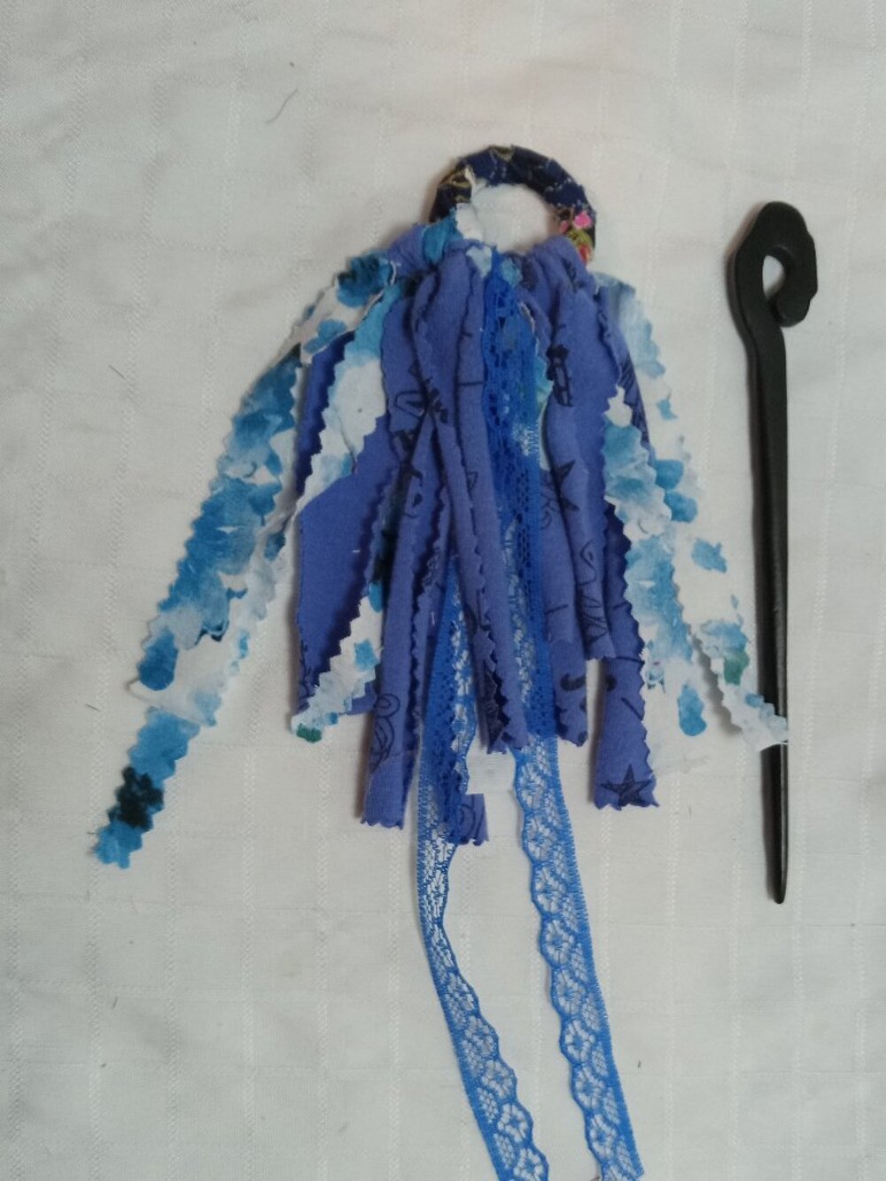 Round dreads or hair wrap/boho bun extension/Hair clip/Hair atebas & pic - Picture 4 of 6